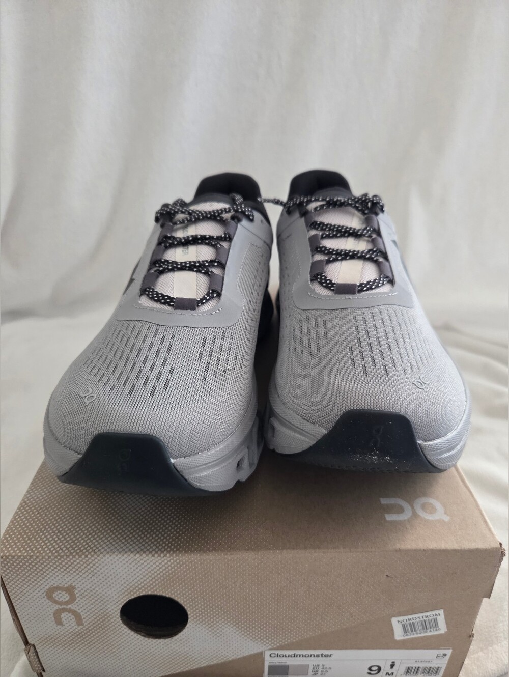 On Cloudmonster Mens Shoe Sneaker Alloy/Silver Running Size 9 NIB - Picture 2 of 8